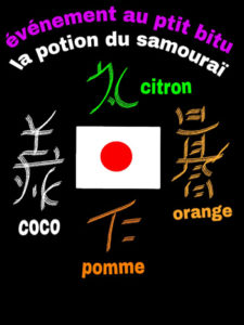 evenement-petit-bitu potion du samourai, événement petit bitu